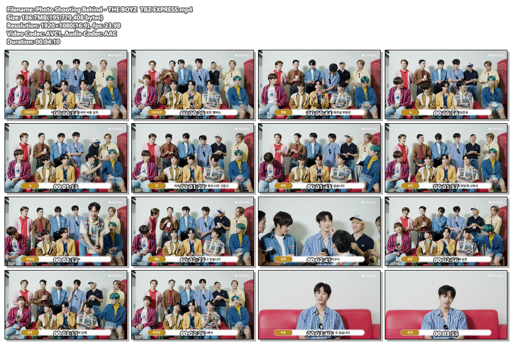 Photo Shooting Behind - THE BOYZ  TBZ EXPRESS
