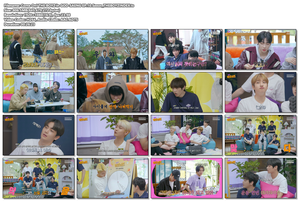 Come On! THE BOYZ in GOD-SAENG EP.10.Seezn