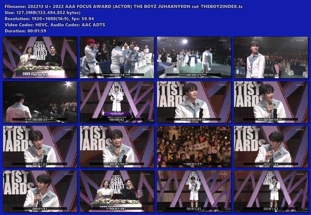 202213 2022 AAA FOCUS AWARD (ACTOR) THE BOYZ JUHAKNYEON cut