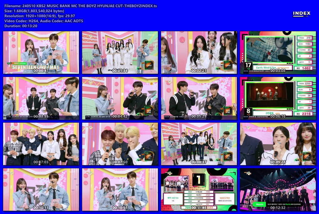 240510 KBS2 MUSIC BANK MC THE BOYZ HYUNJAE CUT