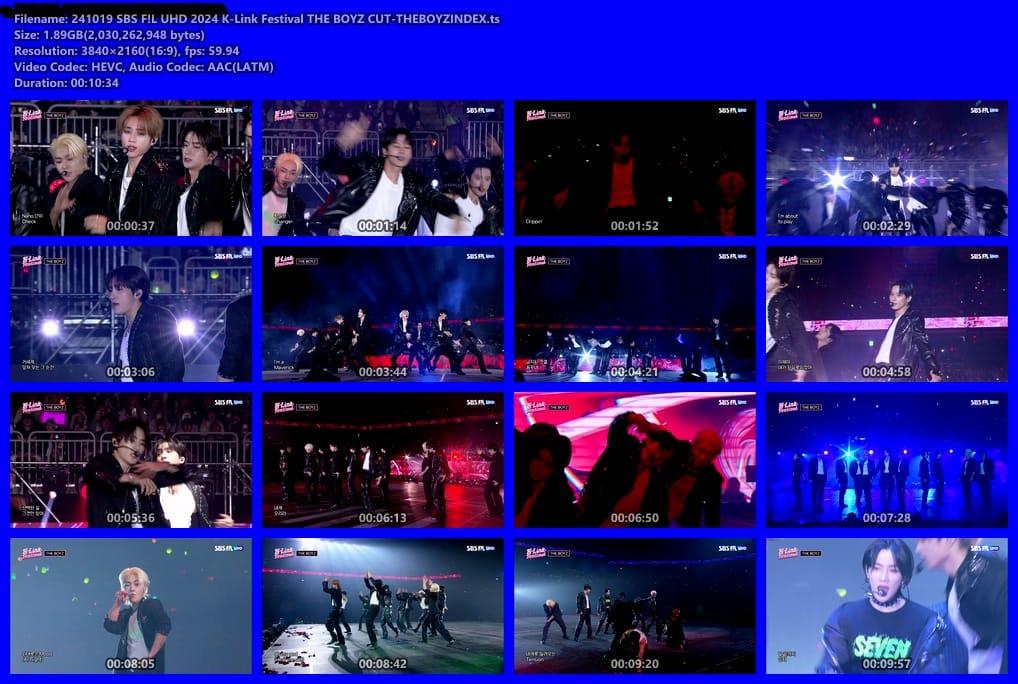 241019 SBS F!L UHD 2024 K-Link Festival THE BOYZ CUT