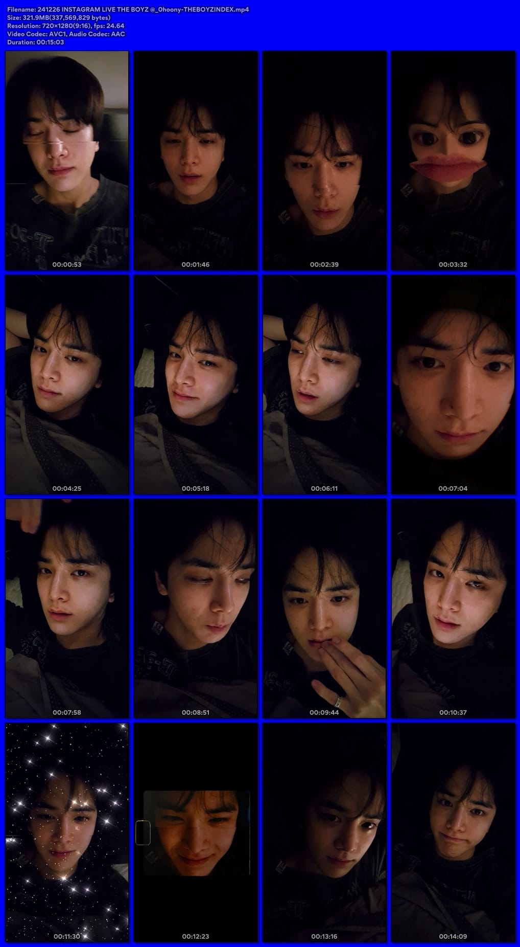 241226 INSTAGRAM LIVE THE BOYZ @_0hoony