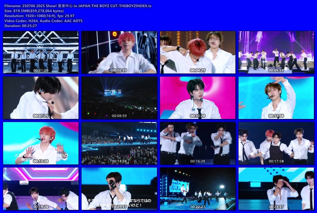 250706 2025 Show! 音楽中心 in JAPAN THE BOYZ CUT