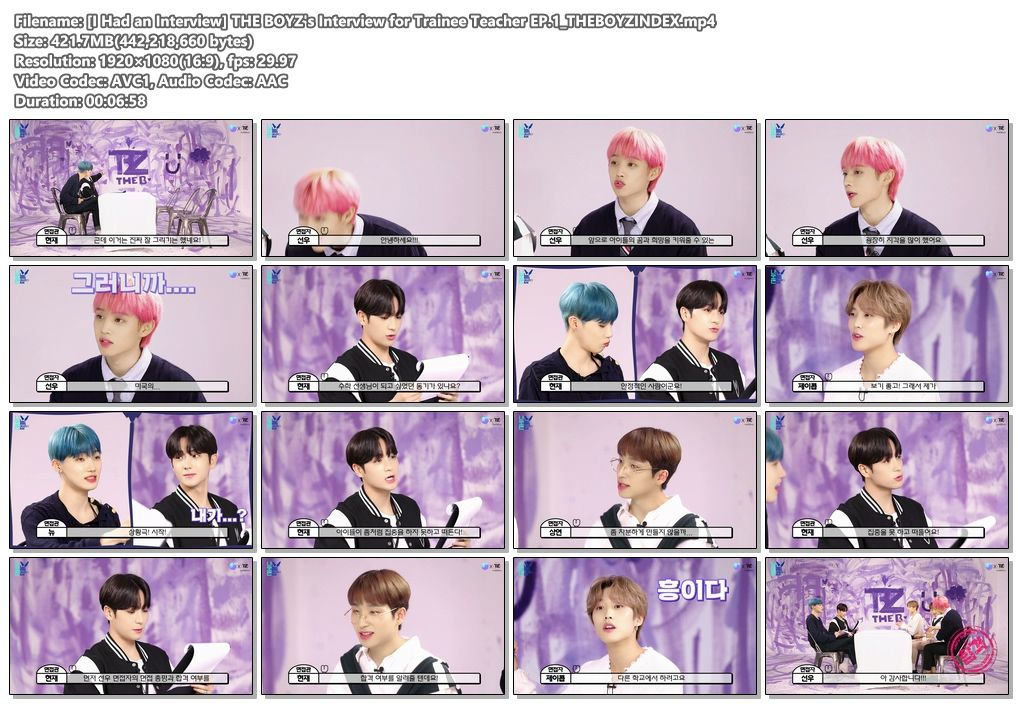 [I Had an Interview] THE BOYZ's Interview for Trainee Teacher EP.1