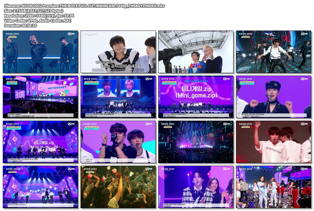 KCON 2022 Premiere.THE BOYZ FULL CUT.1440p