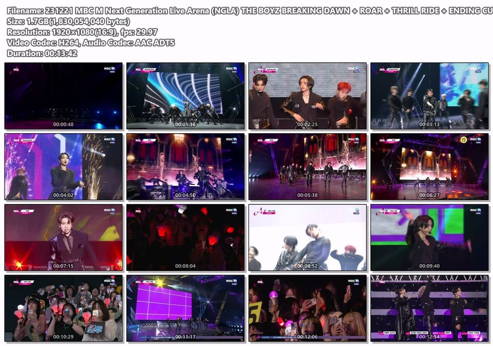 231221 MBC M Next Generation Live Arena (NGLA) THE BOYZ CUT