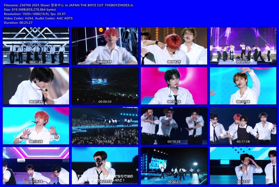 250706 2025 Show! 音楽中心 in JAPAN THE BOYZ CUT